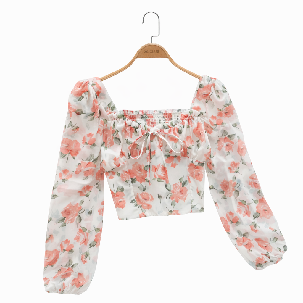 New Hot Sale Of The Season Women's French Style Slim Fit Fresh Sensation Chiffon Top Versatile Fashion Design Casual Wear Elegan