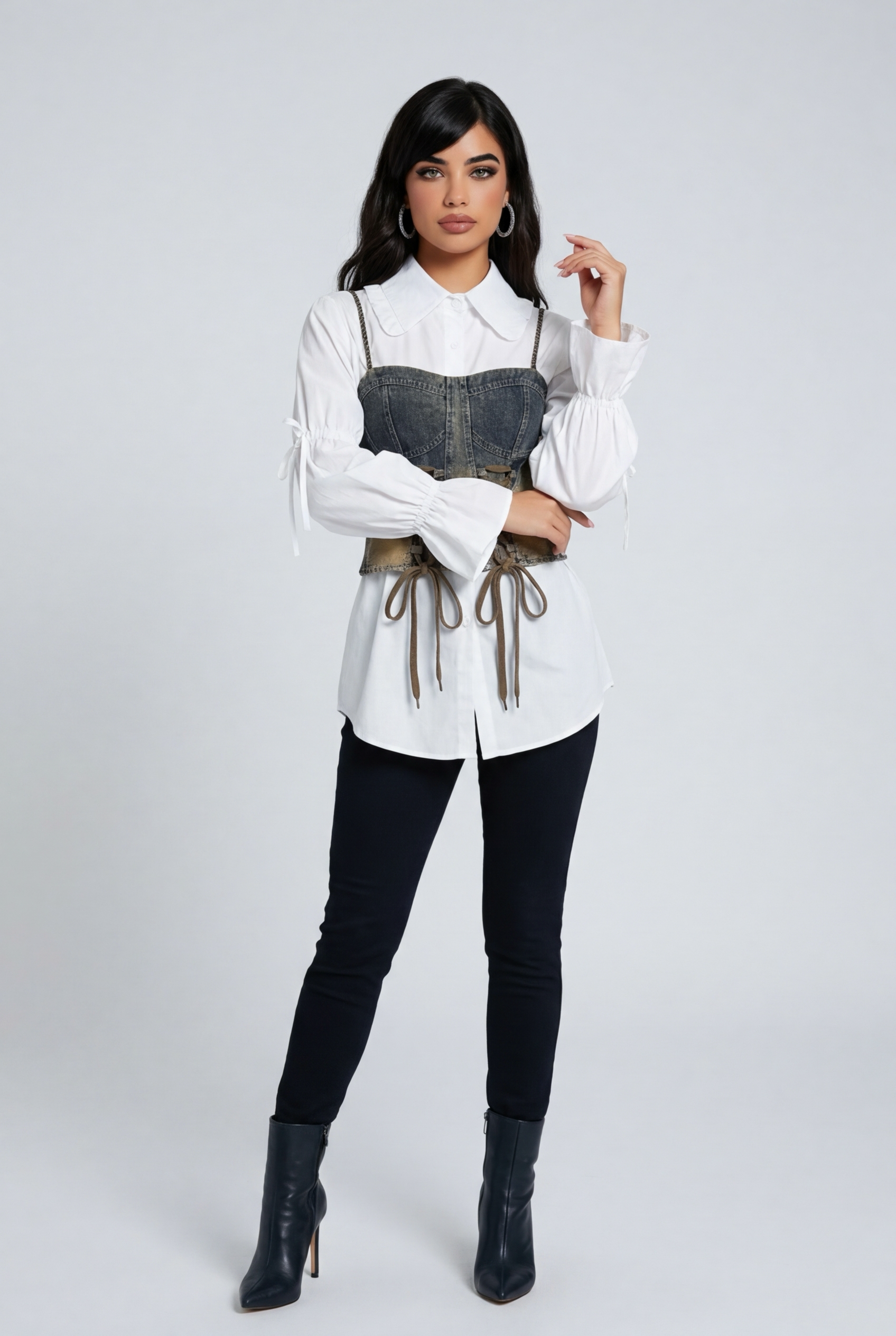 Strap Bandage Vest Tops, matching puffy sleeve mini shirts, dresses, and sets for women.