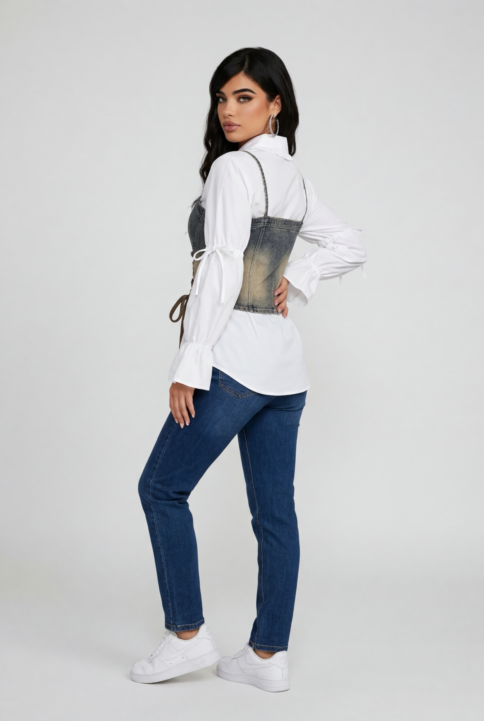 Strap Bandage Vest Tops, matching puffy sleeve mini shirts, dresses, and sets for women.