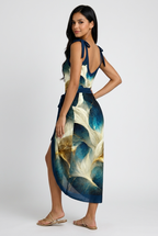 Floral printed ruffle bikinis with straps, a new arrival push-up women’s bikini set.