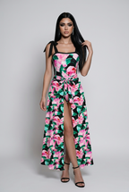 A sexy two-piece swimsuit with a cover-up, featuring a push-up design and slim-fitting bodysuit