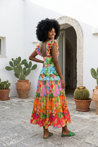 Sexy women’s swimwear, including a 2-piece shoulder ruffle swimsuit with cover-up