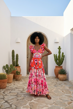 Sexy women’s swimwear, including a 2-piece shoulder ruffle swimsuit with cover-up