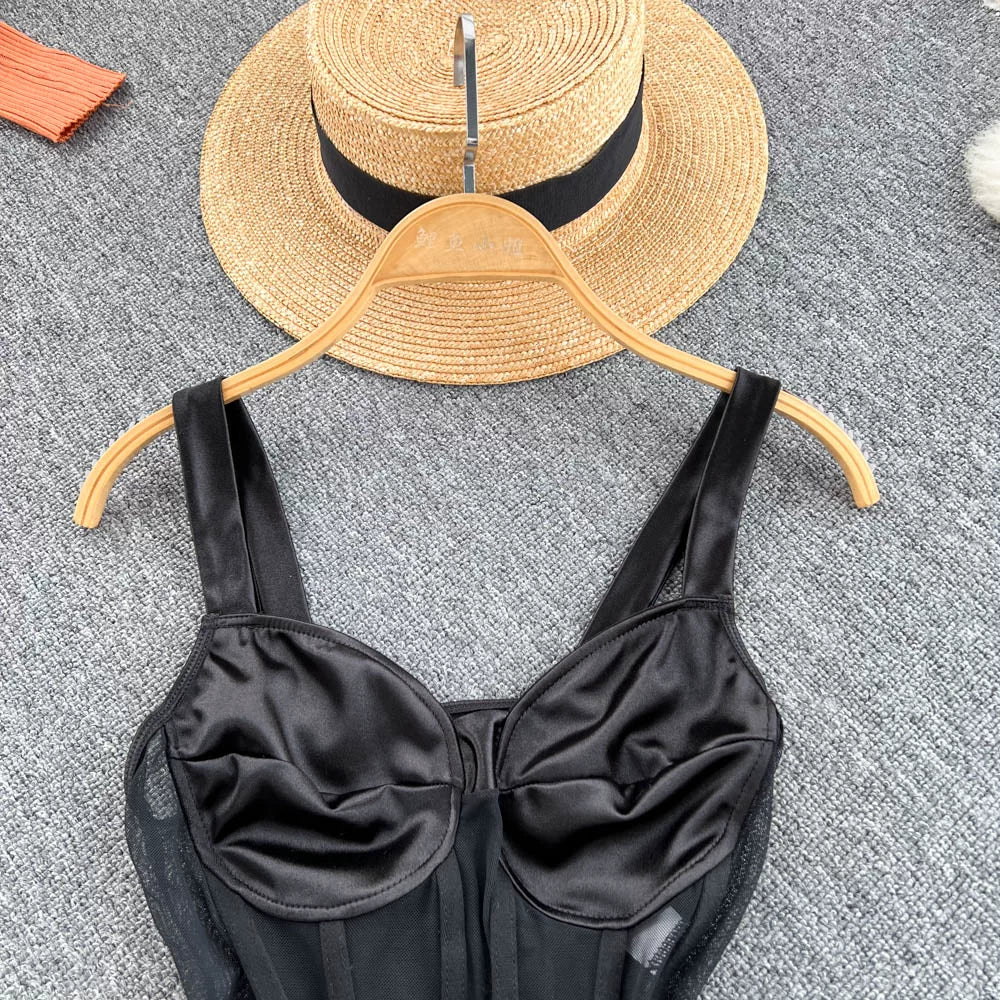 Fall Women's Elegant Sets Puff Sleeve Tube Top And Shirt Dress Set Ropa Wholesale