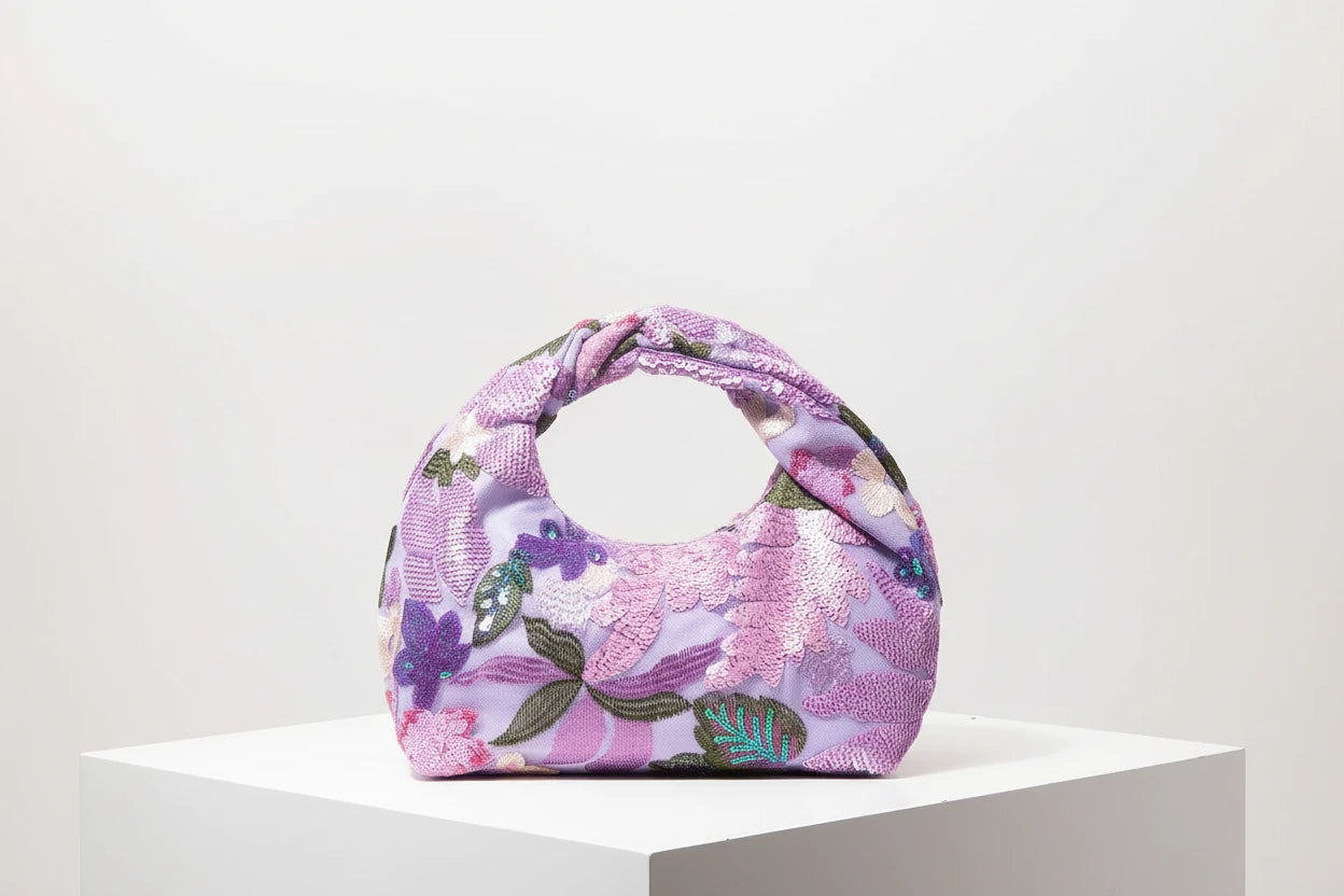 Women’s stylish and luxurious sequin handbags, floral handbags