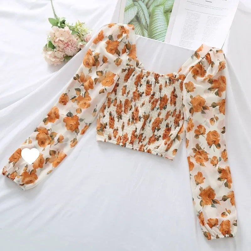 New Hot Sale Of The Season Women's French Style Slim Fit Fresh Sensation Chiffon Top Versatile Fashion Design Casual Wear Elegan