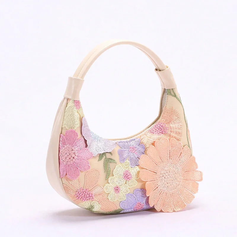 Ladies’ luxurious sequin handbags and floral bags