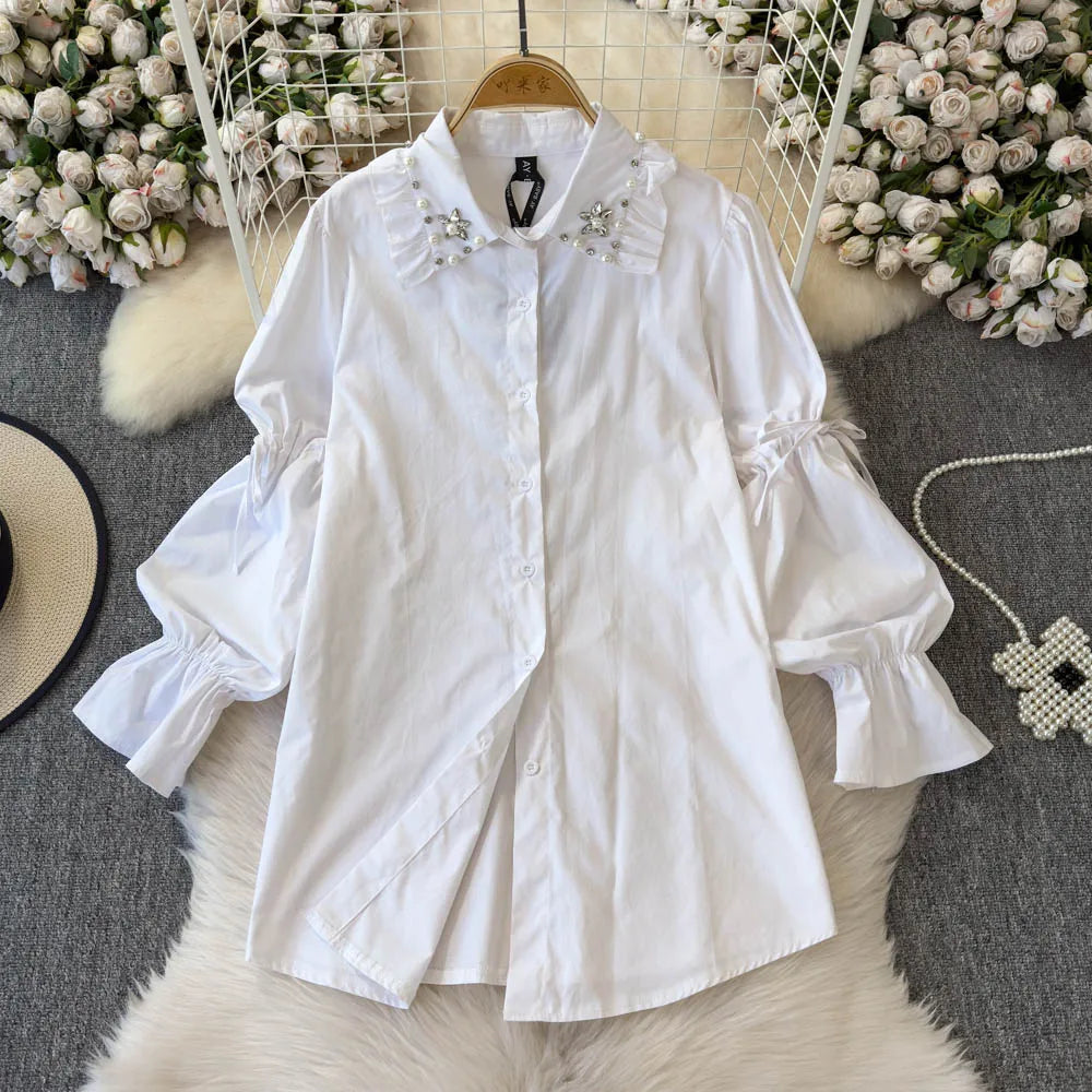 Women Winter Luxury Trendy 2pc Outfit Lady Gothic Punk Vintage Lolita Princess Sets Blouse Dress Denim Vest Motor Bike Lady Suit