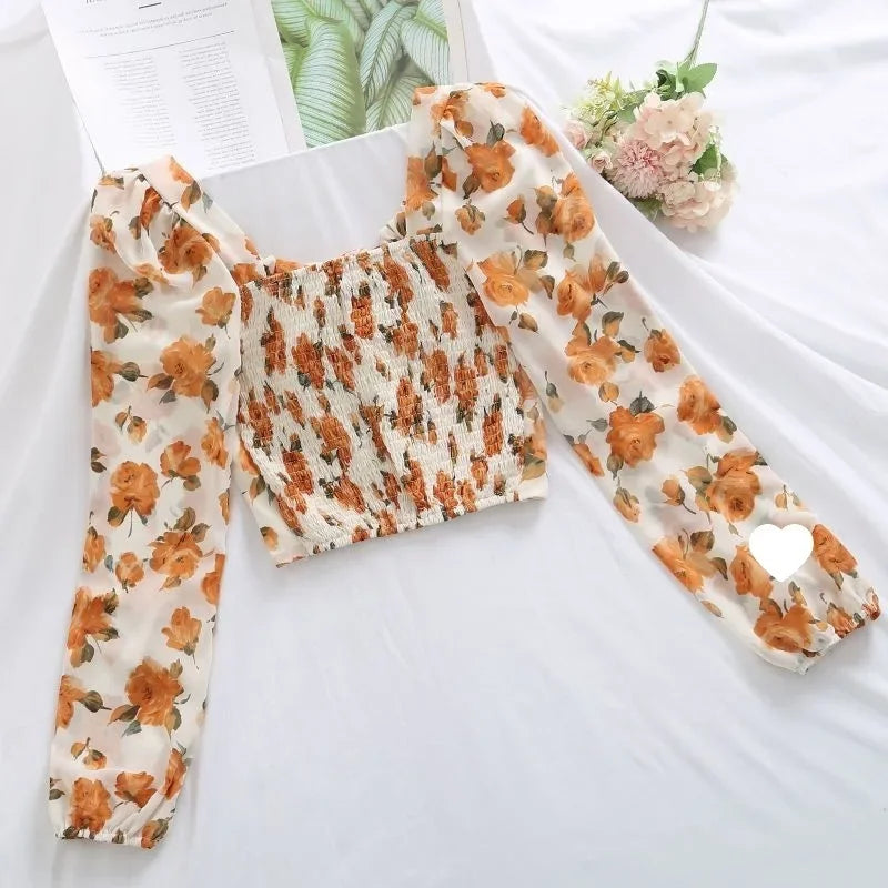 New Hot Sale Of The Season Women's French Style Slim Fit Fresh Sensation Chiffon Top Versatile Fashion Design Casual Wear Elegan