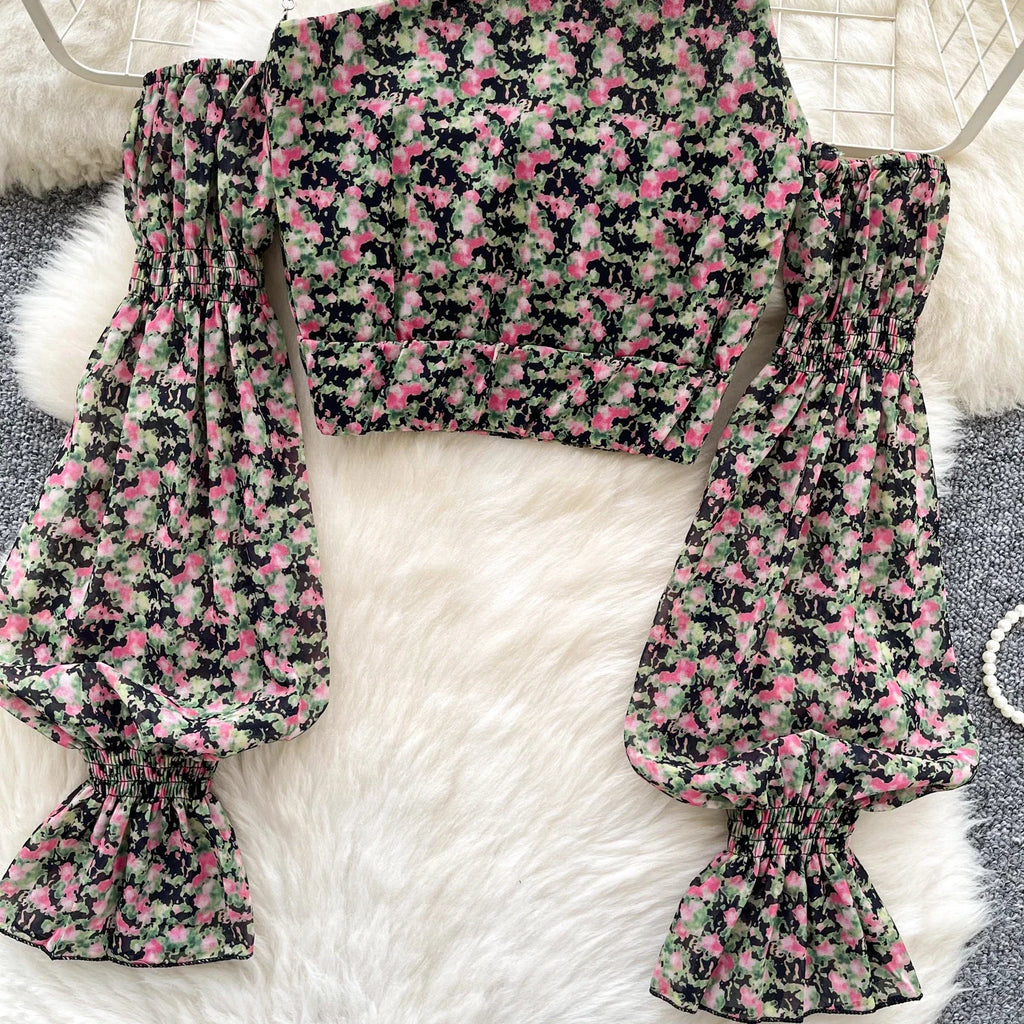 Women’s chiffon tie chain hollow out print bodycon sheer tops, female shirring tees, tops, summer. - MODE SEPHRA