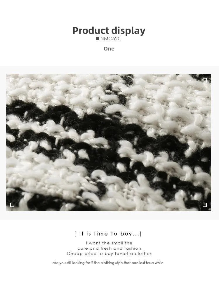 Retro Korean Style Patchwork Wide Stripe Woolen Fabric Fake Two-Piece Long Sleeve Shirt High Waist Belted Slim Fit Polo Collar