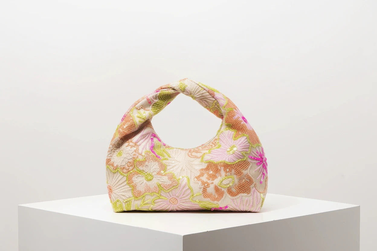 Women’s stylish and luxurious sequin handbags, floral handbags