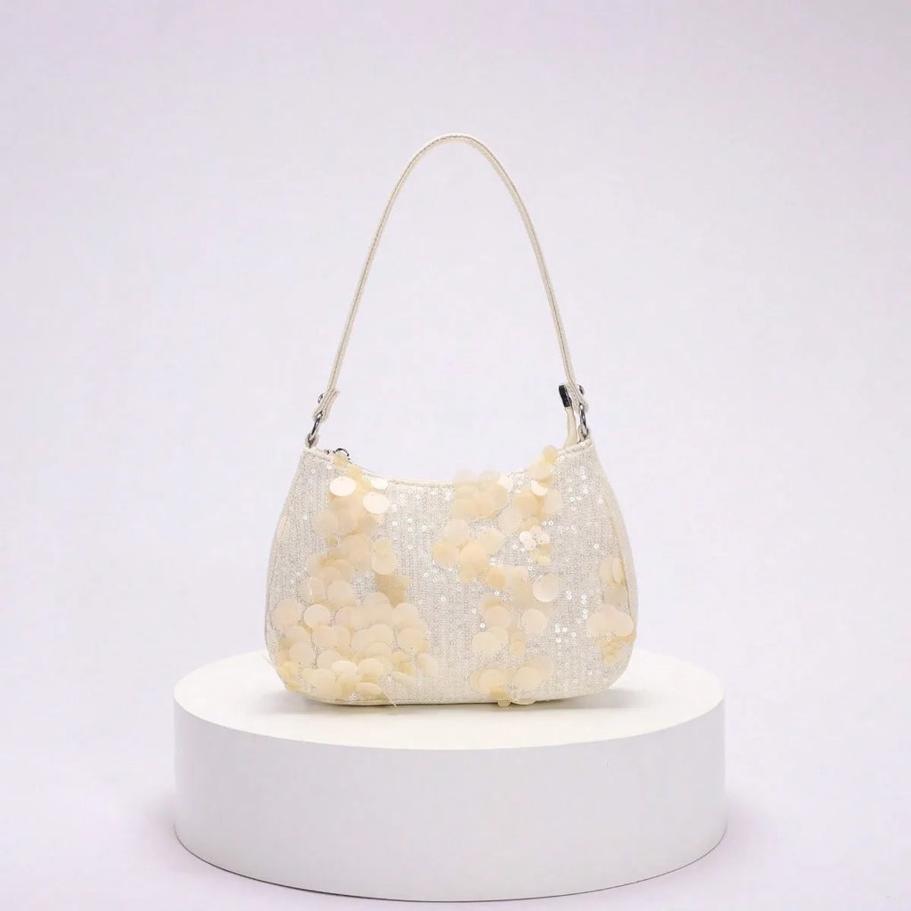 Women’s retro fashion handbags with sequin embroidery and flower designs