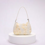 Women’s retro fashion handbags with sequin embroidery and flower designs
