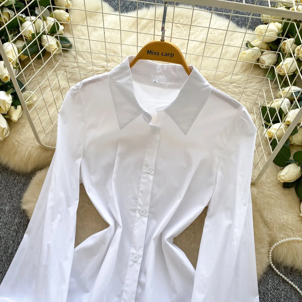 Spring Autumn Commute Sle Women's Faion Slimming Two-Piece Set High Waist Denim Belted Top Bot Ensemble Office Ready